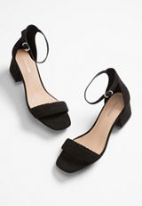 Roxy Black Braided Strap Heel, C106, small