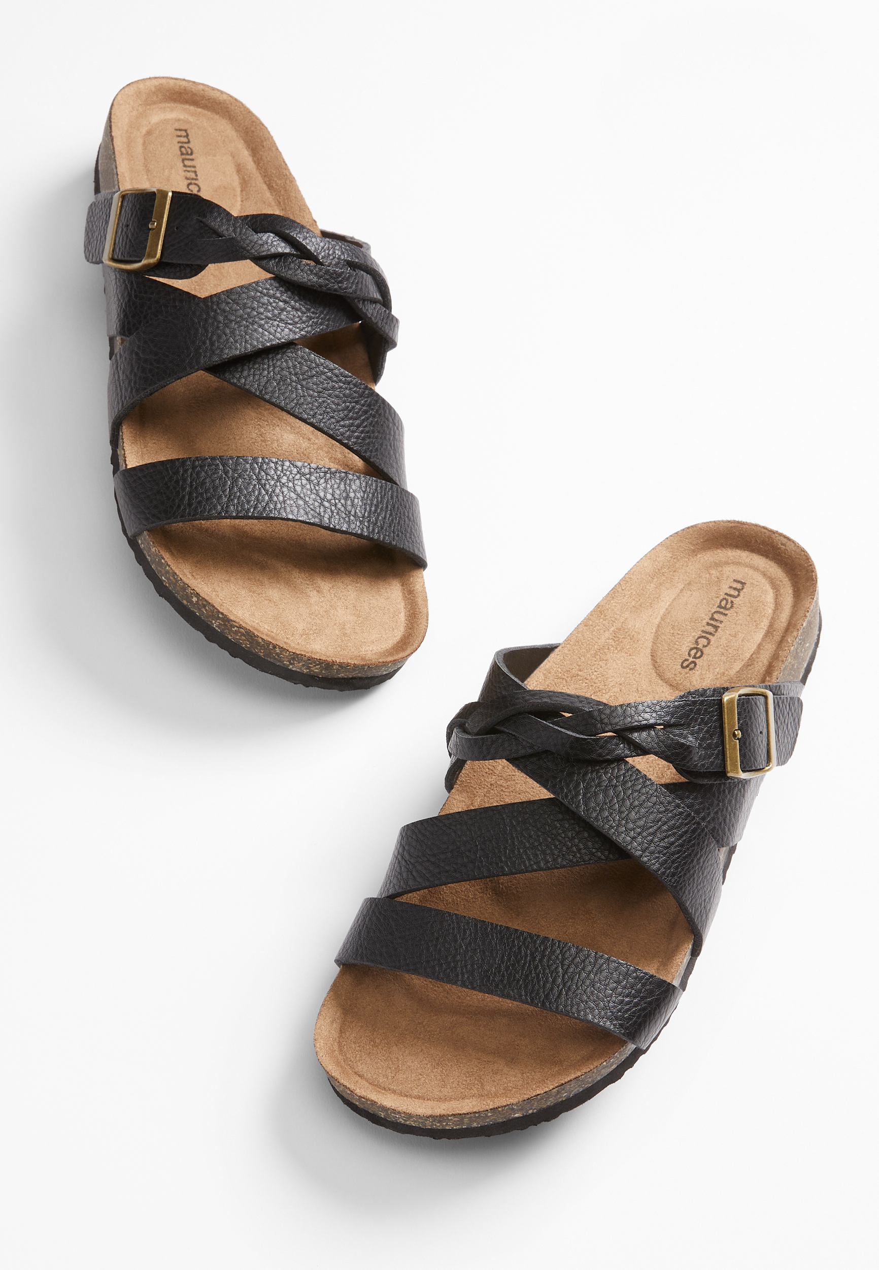 Vienna Braided Cross Strap Footbed Sandal