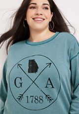 Plus Size State Fleece Sweatshirt, , small