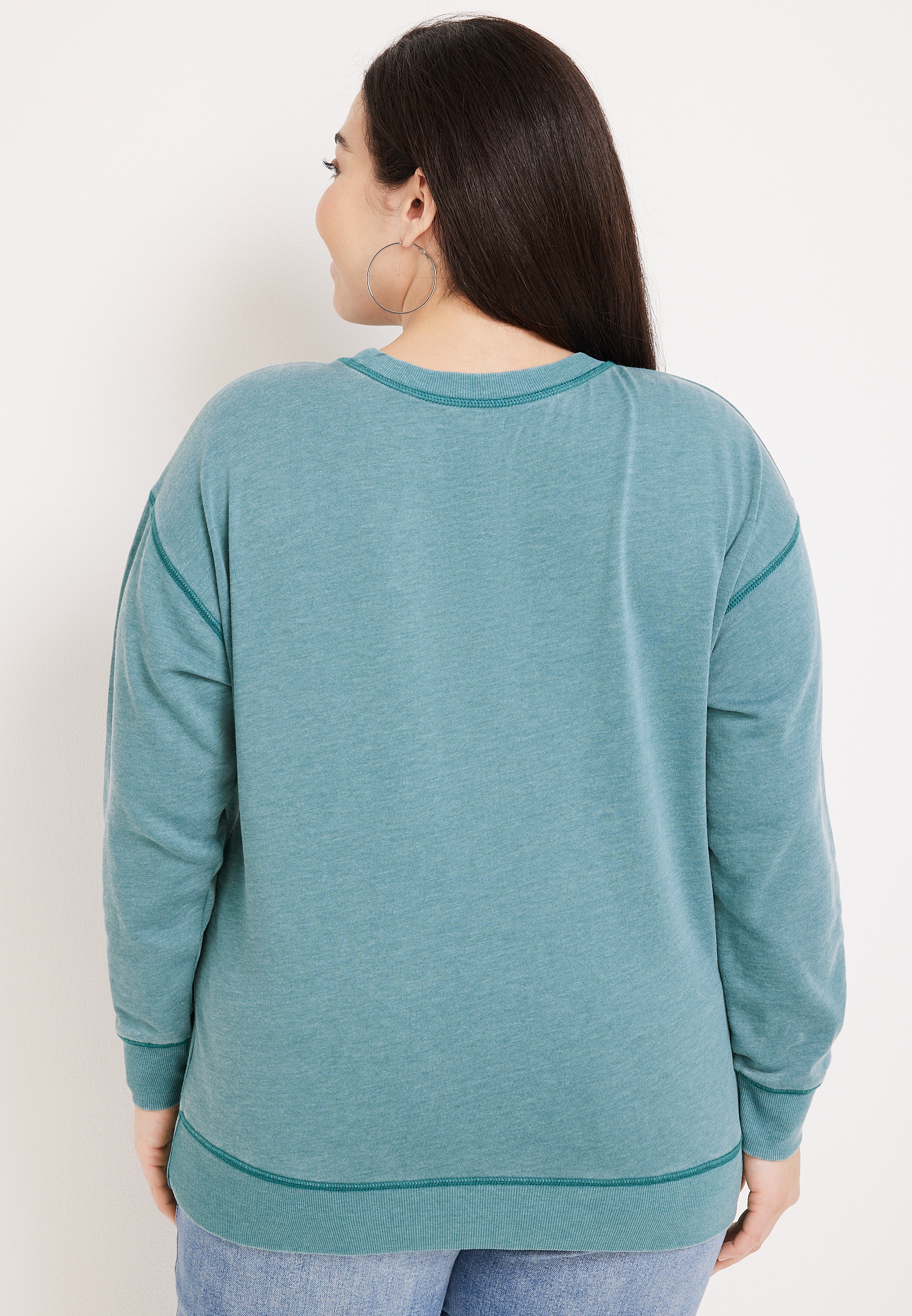 Plus Size State Fleece Sweatshirt, , large