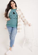 Plus Size State Fleece Sweatshirt, , small