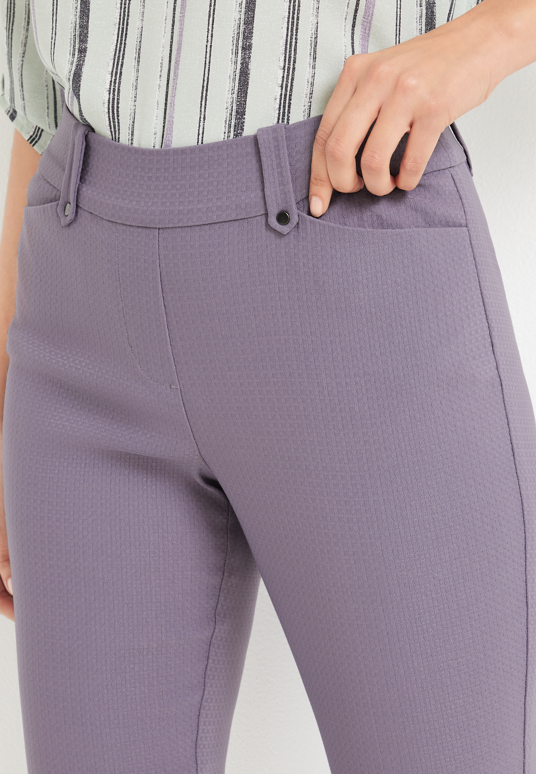 Bengaline Textured Mid Rise Dress Pant, C1121, large