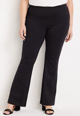 Plus Size Everflex&trade; Flare Pull On Ponte Pant, C106, small