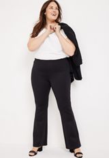 Plus Size Everflex&trade; Flare Pull On Ponte Pant, C106, small
