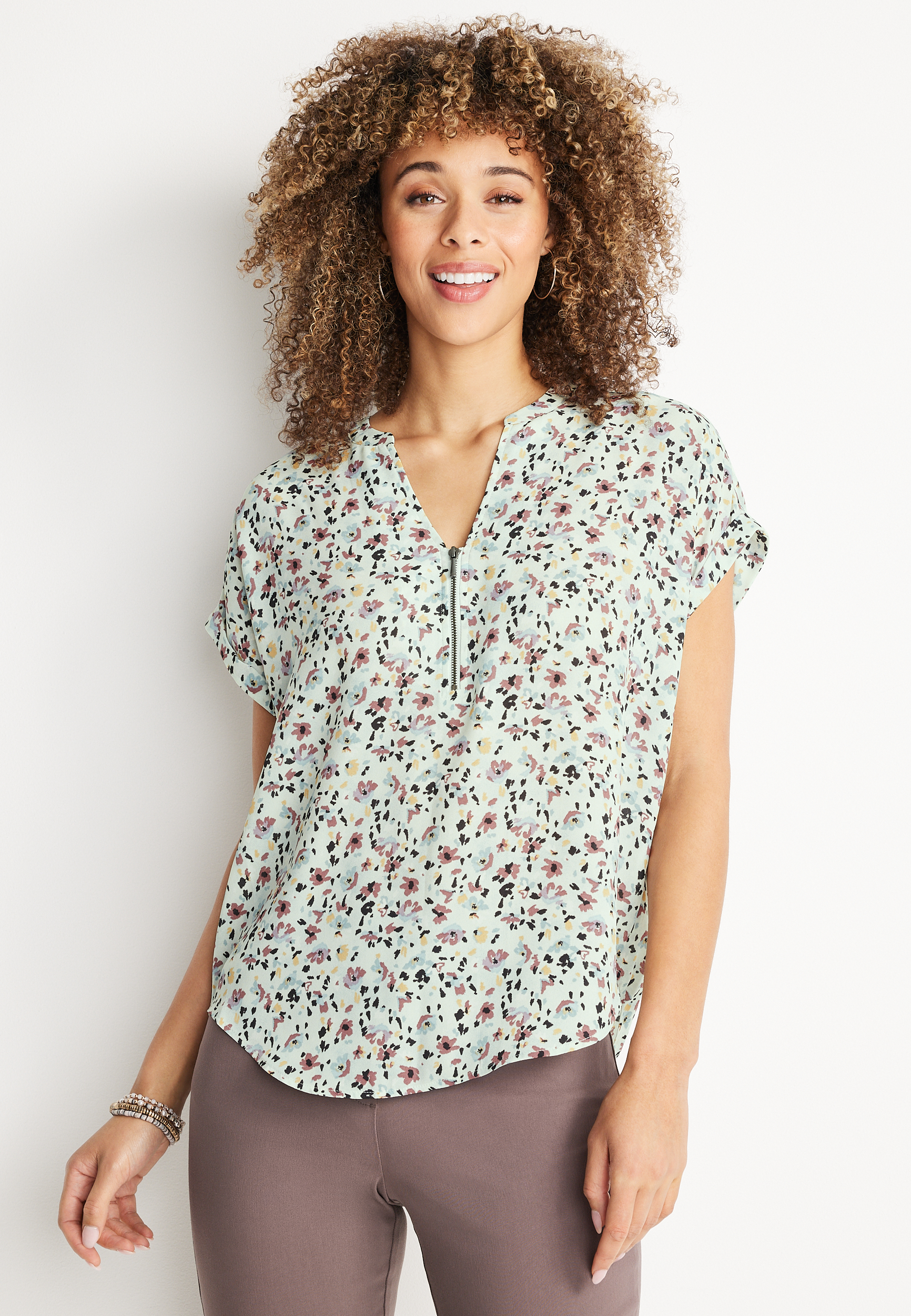 Geneva Blouse Hydrangea