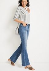 edgely&trade; Flare Front Seam High Rise Jean, C3337, small