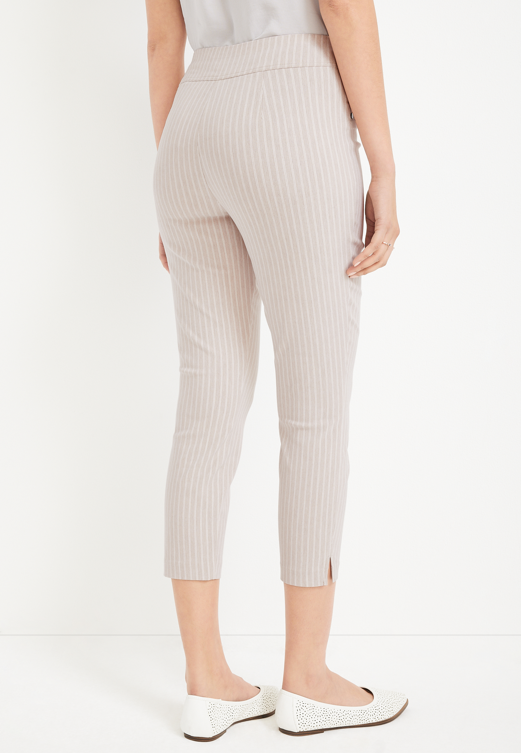 Bengaline Striped Cropped Dress Pant, C4813, large