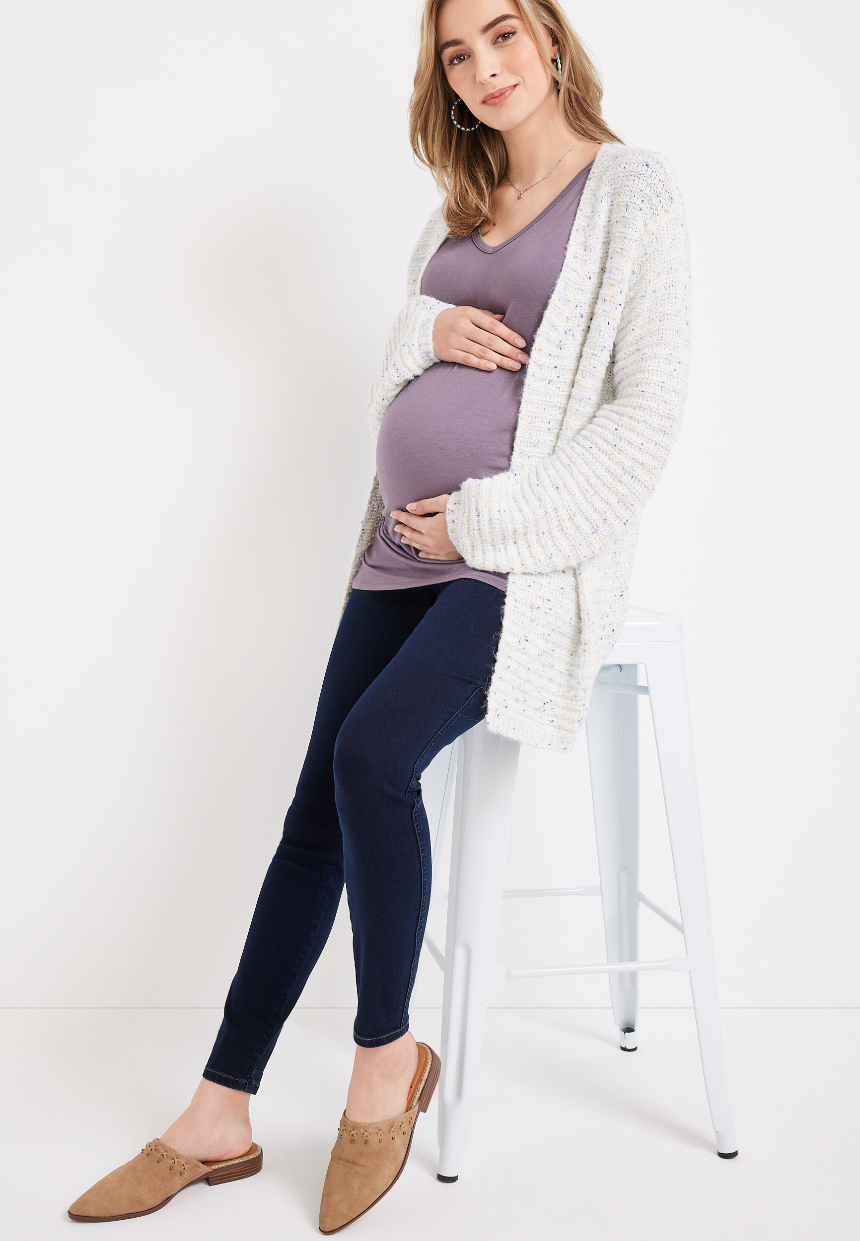 m jeans by maurices&trade; Over The Bump Dark Rinse Jegging, C258, large
