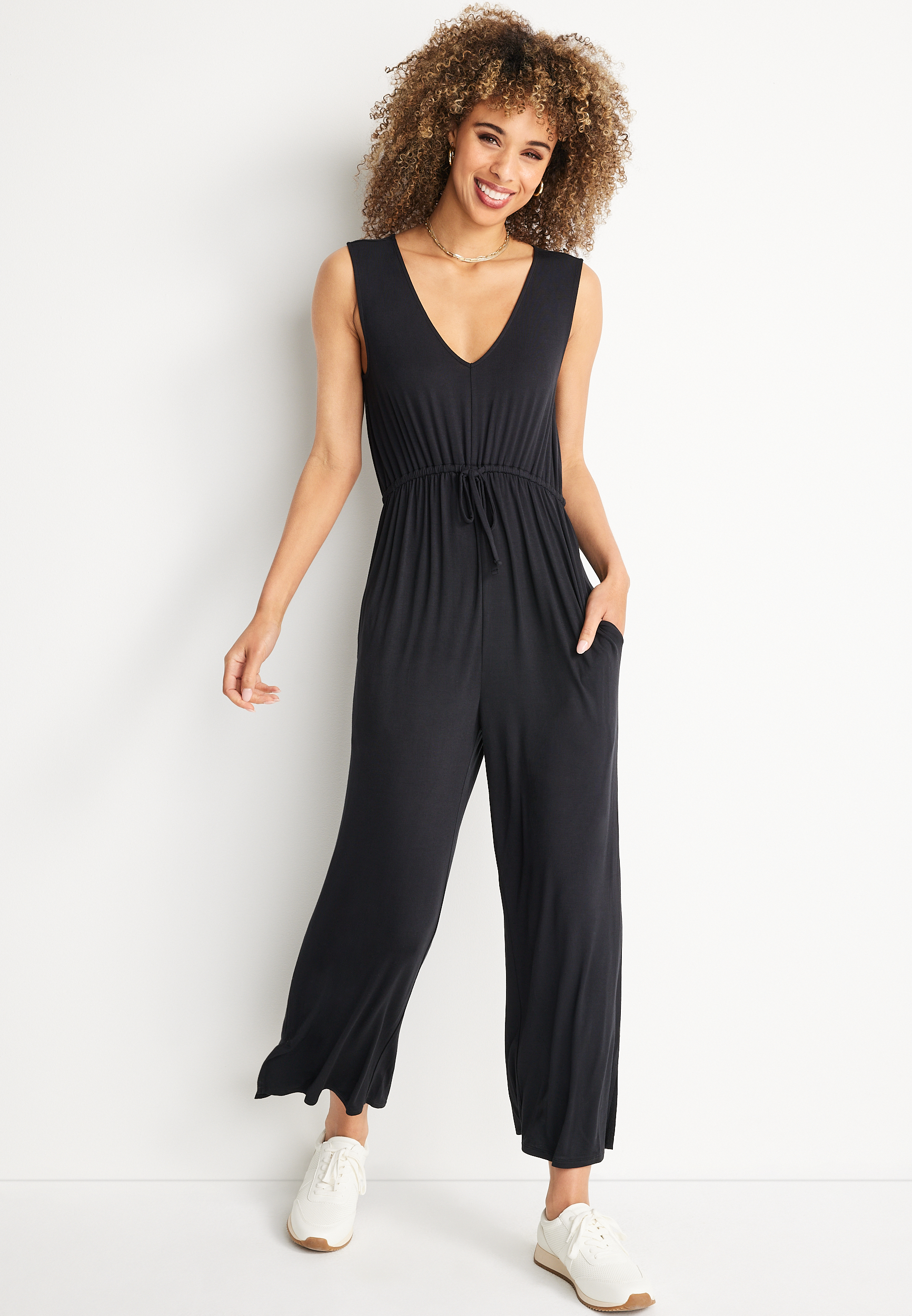24/7 Cropped Jumpsuit | maurices