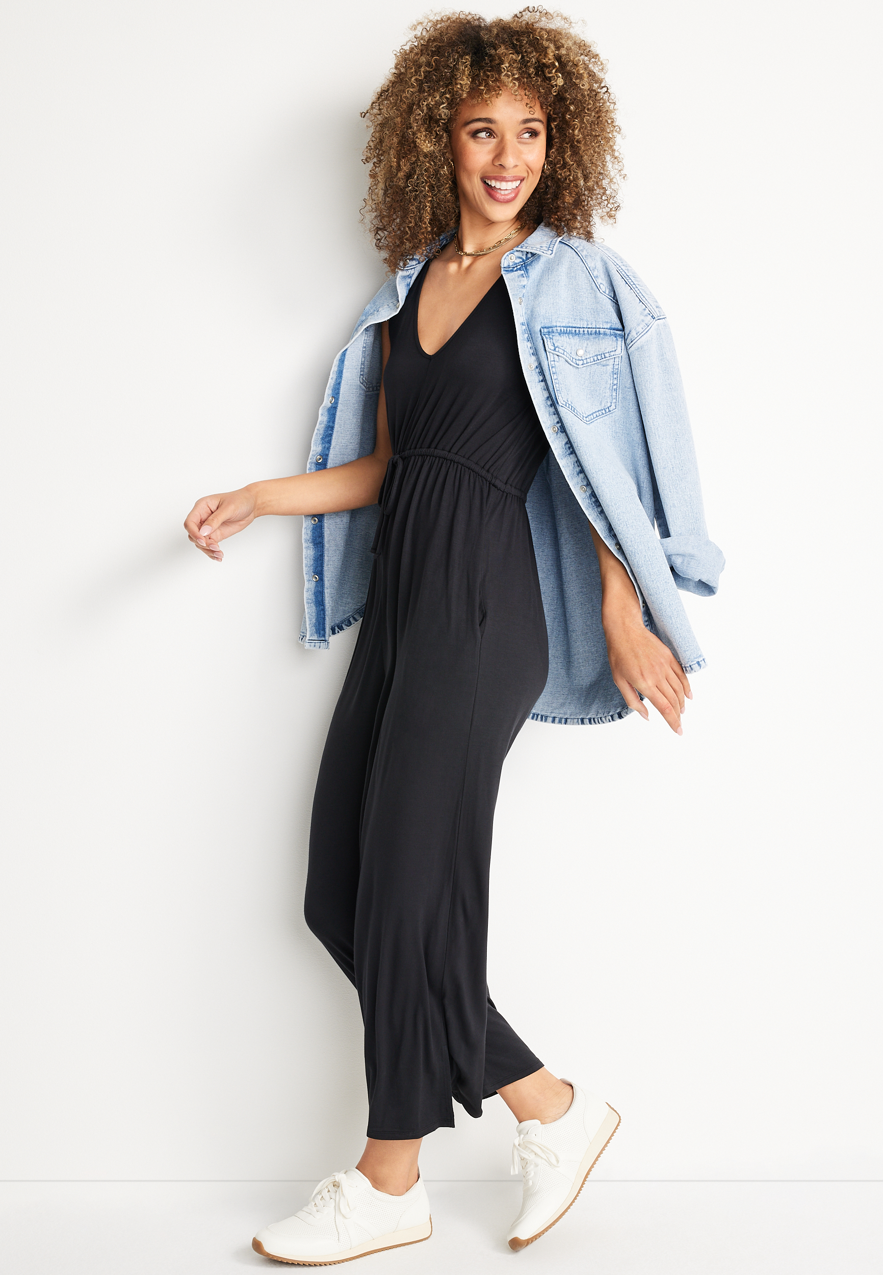 24/7 Cropped Jumpsuit, , large