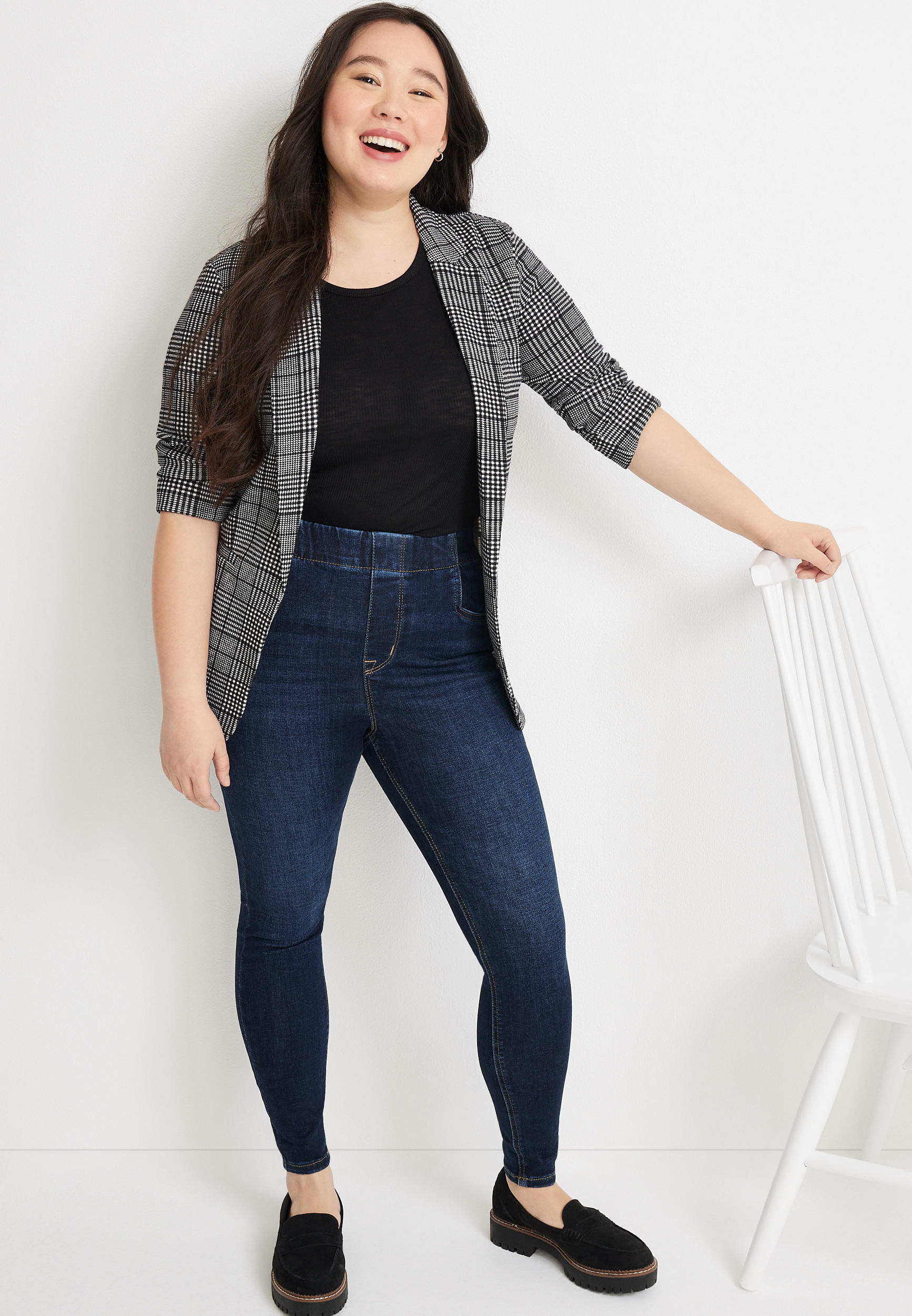 m jeans by maurices&trade; Cool Comfort Mid Fit Mid Rise Pull On Ankle Jegging, C258, large