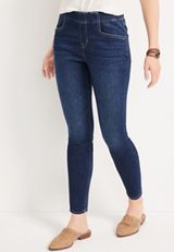 m jeans by maurices&trade; Cool Comfort Pull On High Rise Ankle Jegging, DARK SANDBLAST, small