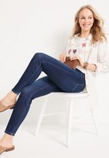 m jeans by maurices&trade; Cool Comfort Pull On High Rise Ankle Jegging, DARK SANDBLAST, small