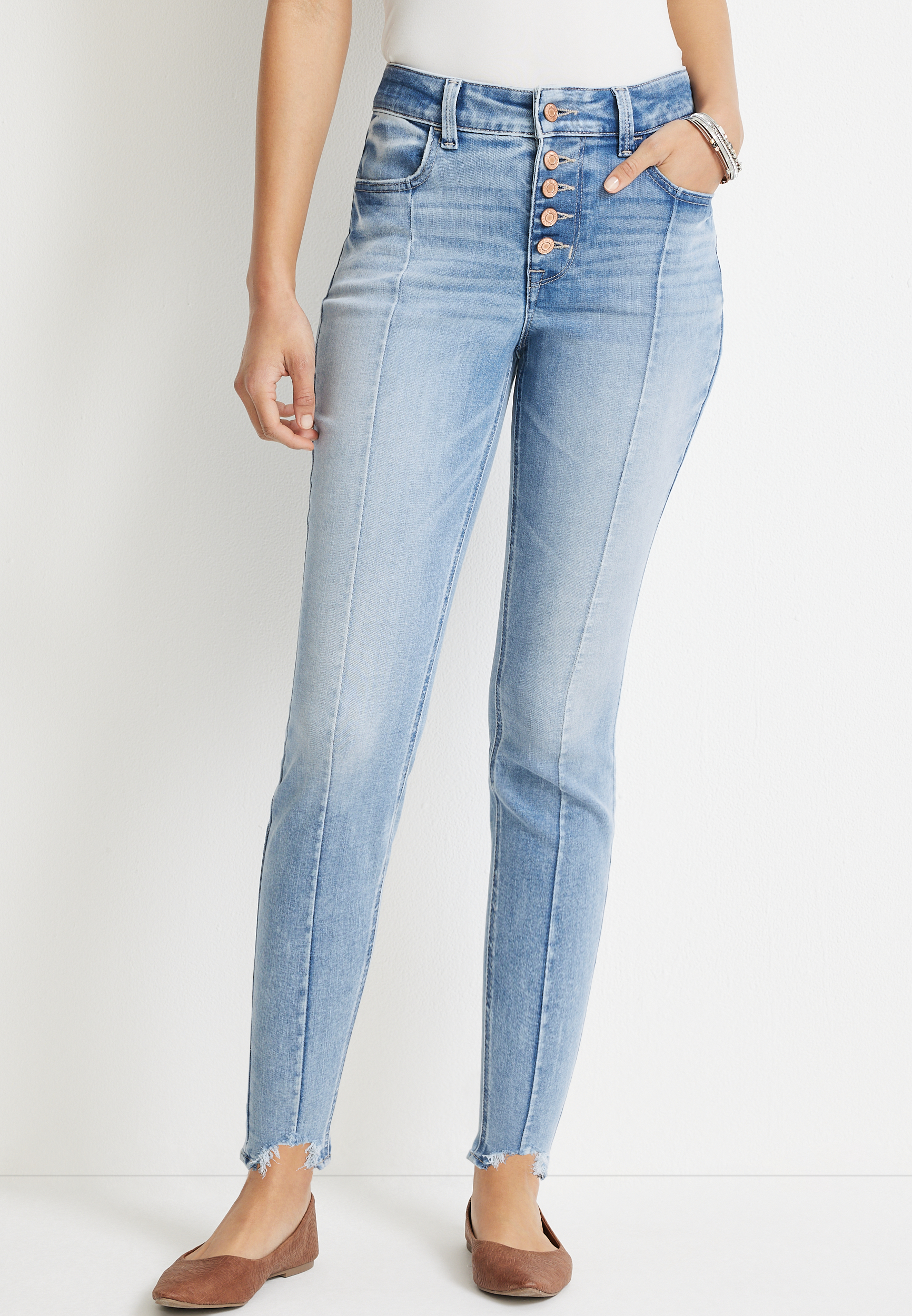 m jeans by maurices™ Cool Comfort High Rise Button Fly Jegging