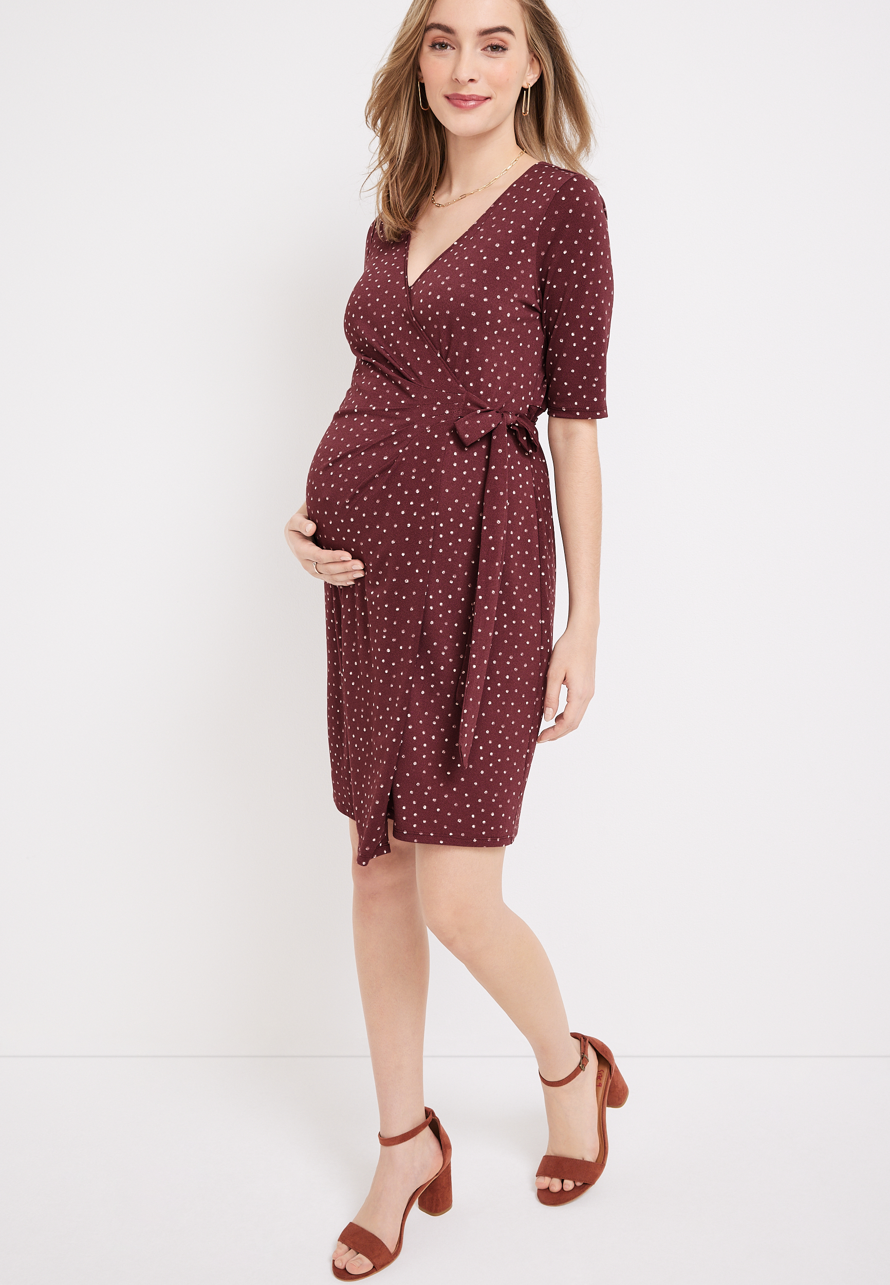 red polka dot maternity dress Buy Polka Dot Red Maternity Dress
