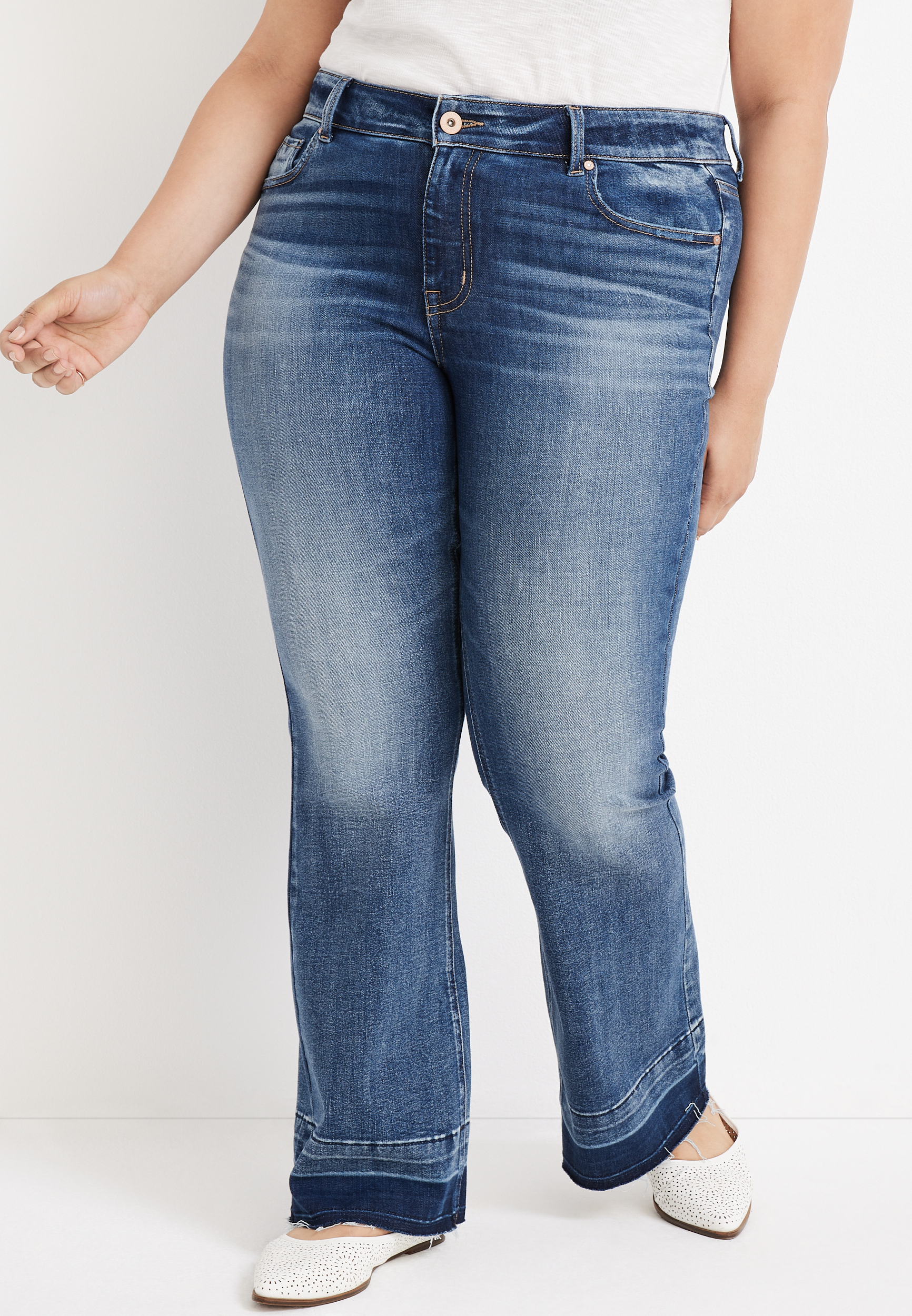 Plus Size edgely™ Flare High Rise Jean | maurices