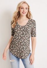 24/7 Olivia Floral Tunic Tee, C1756, small