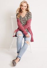 24/7 Olivia Floral Tunic Tee, C1756, small