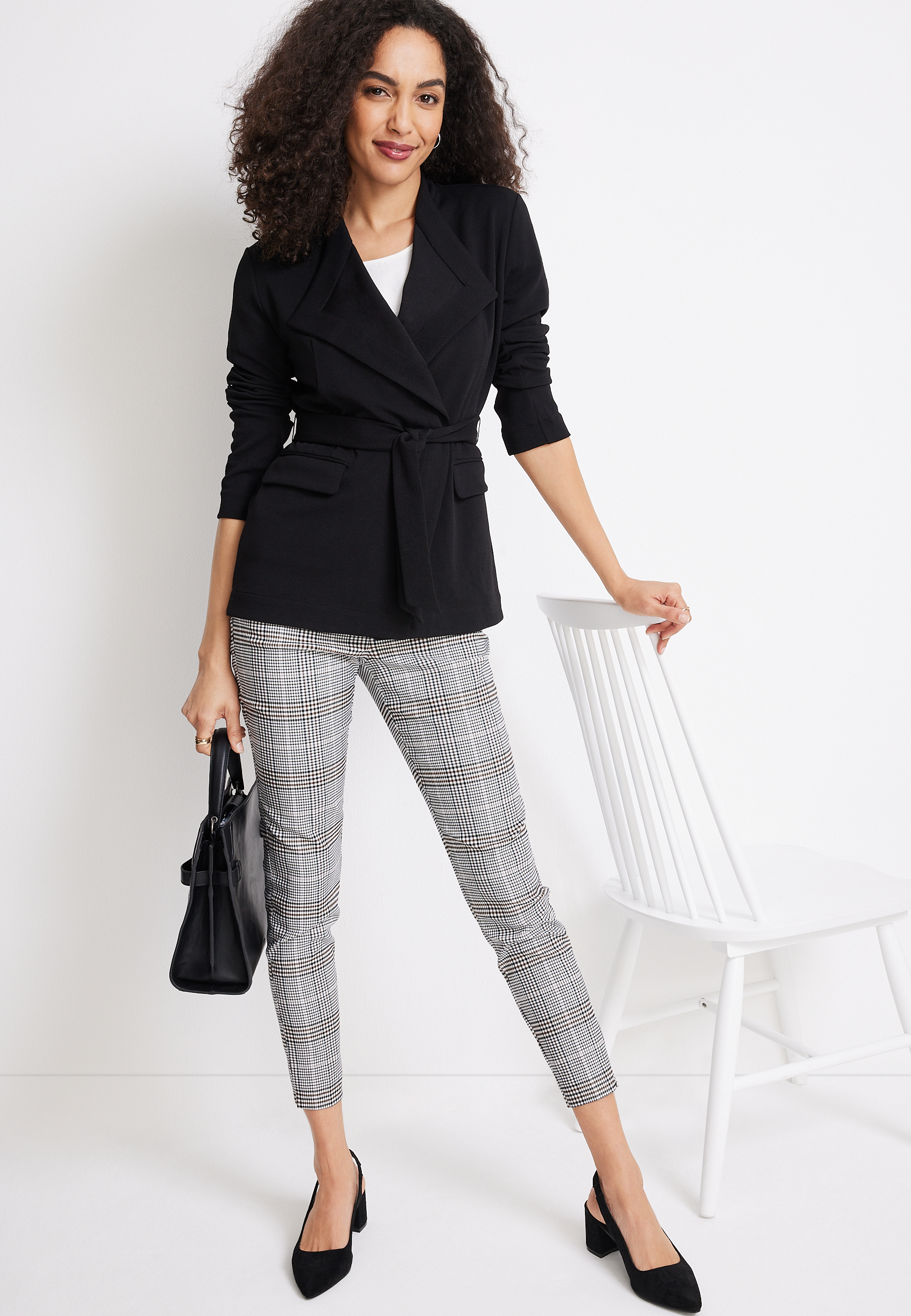 Waist Tie Blazer, C106, large