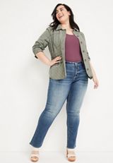 Plus Size Vigoss&reg; Straight Heritage Mid Rise Red Stitched Pocket Jean, C3337, small