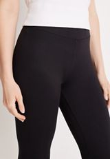 Black High Rise Ultra Soft Capri Legging, C106, small