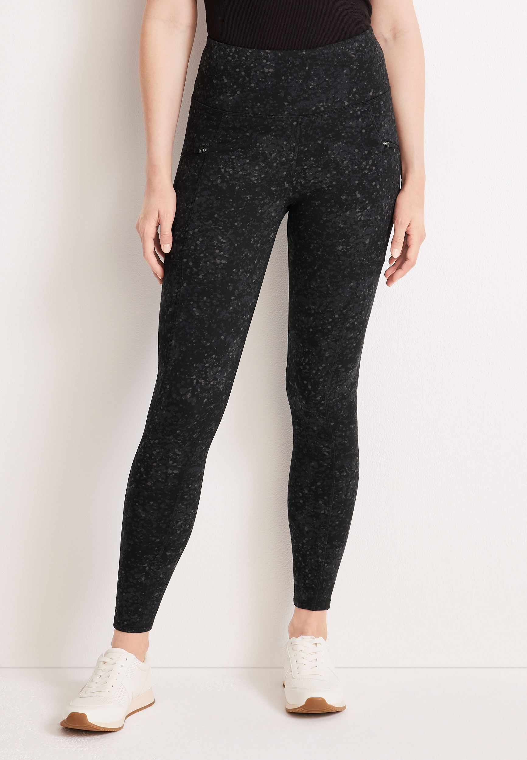Only Curve legging trousers in sparkle grey