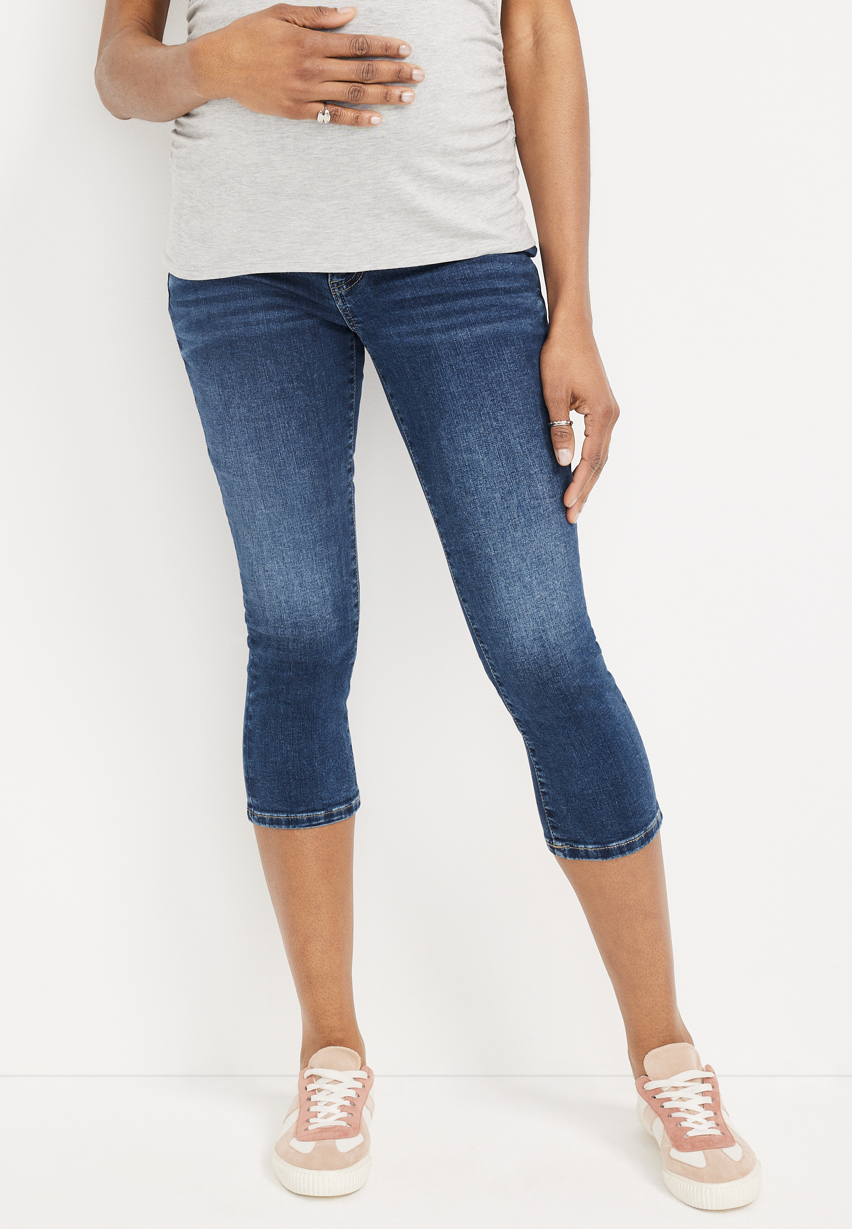 m jeans by maurices™ Capri Side Panel Maternity Jean maurices