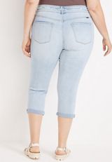Plus Size KanCan&trade; High Rise Ripped Capri, C2806, small
