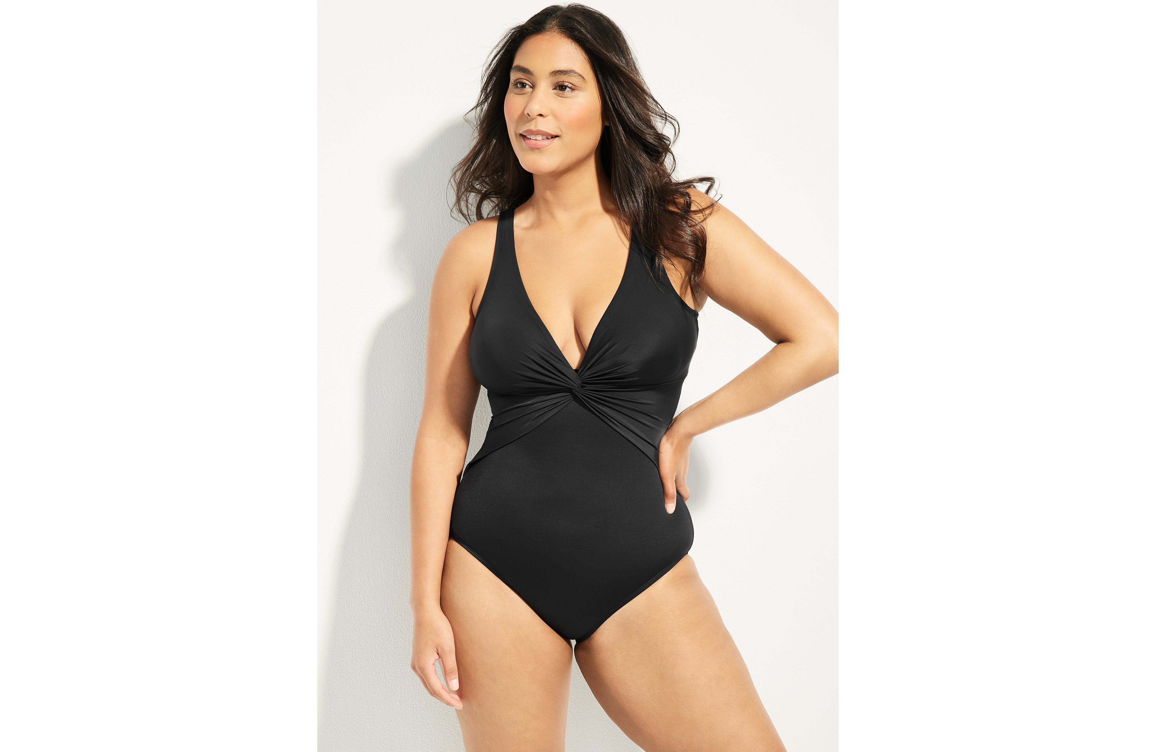 Dreamsuit® Twist Front One Piece Swimsuit