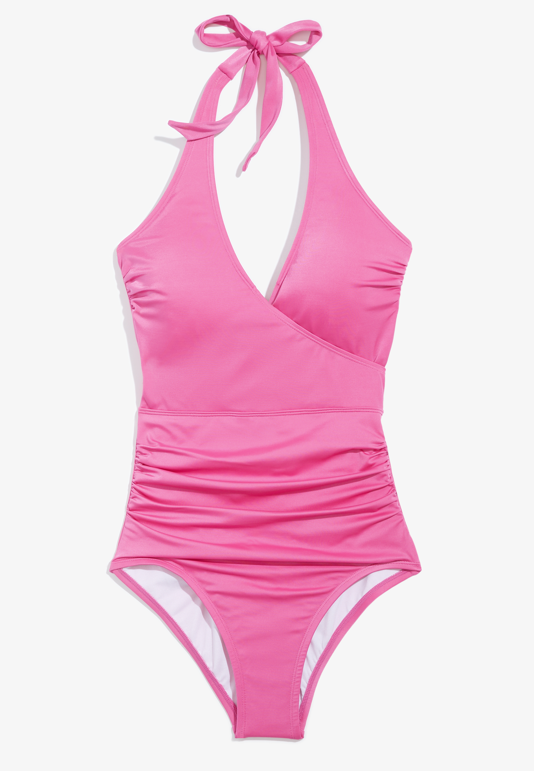 Faux Wrap One Piece Swimsuit, C4114, large