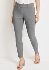 Bengaline Skinny Ankle Dress Pant, MEDIUM HEATHER GRAY, small