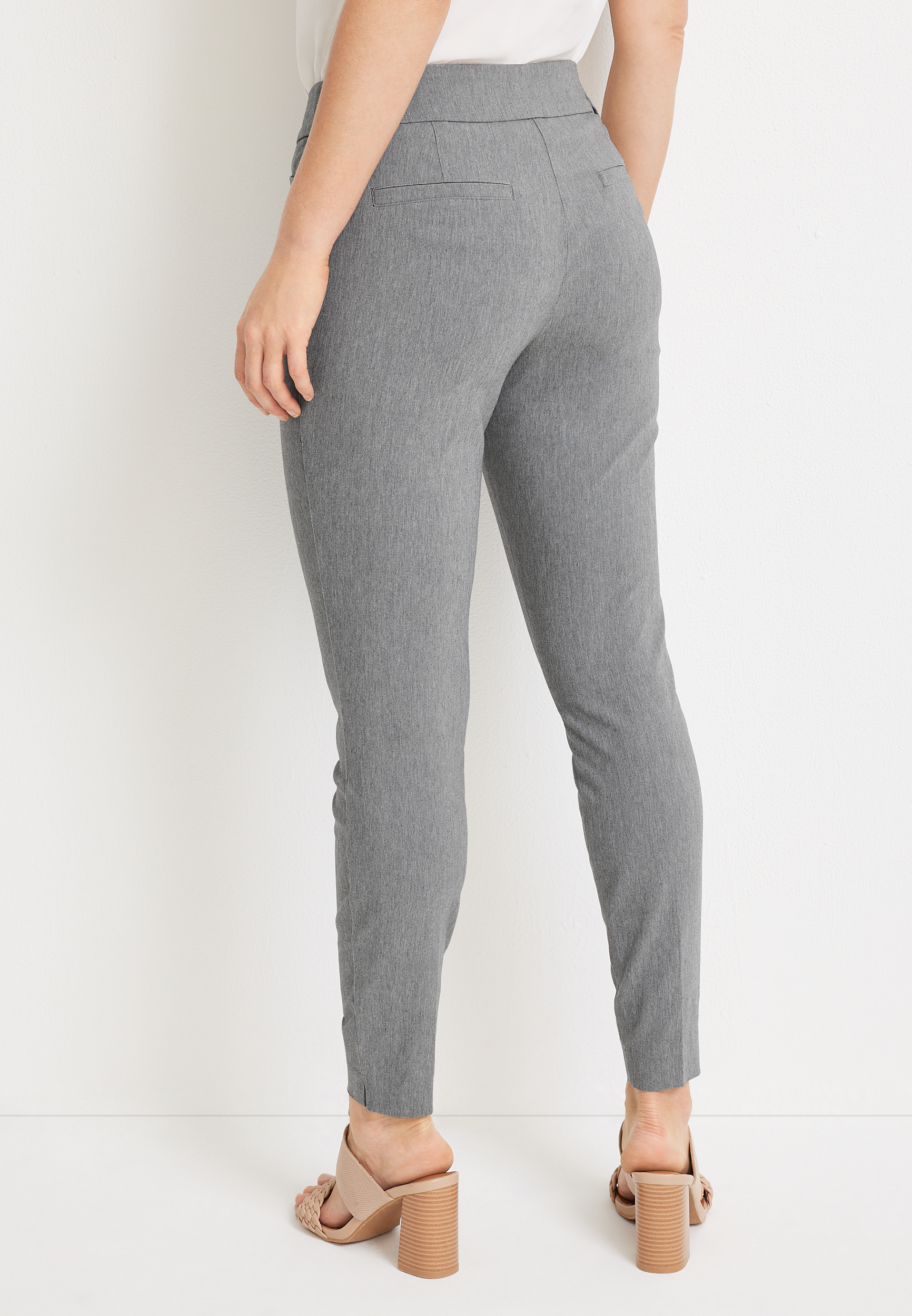 Bengaline Skinny Ankle Dress Pant, MEDIUM HEATHER GRAY, large