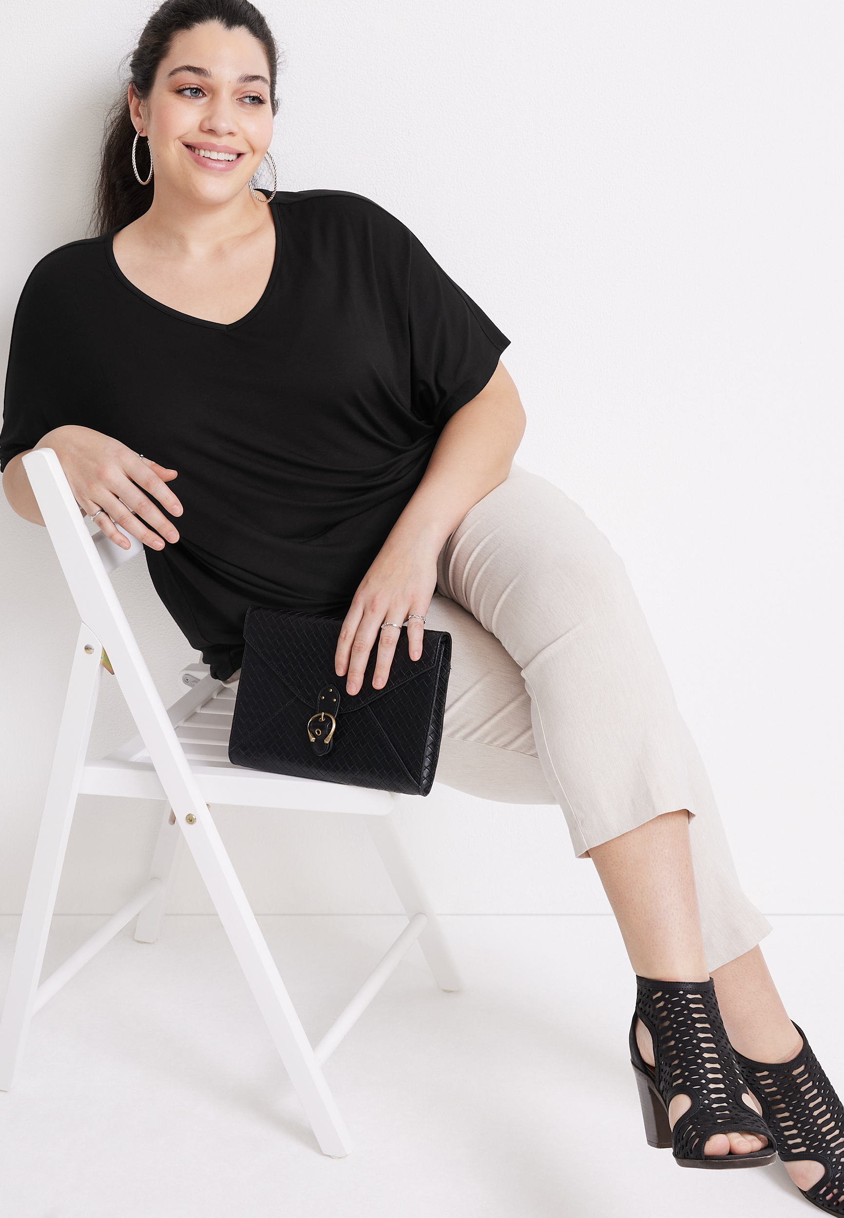 Plus Size 24/7 Delano Dolman Tee, C106, large