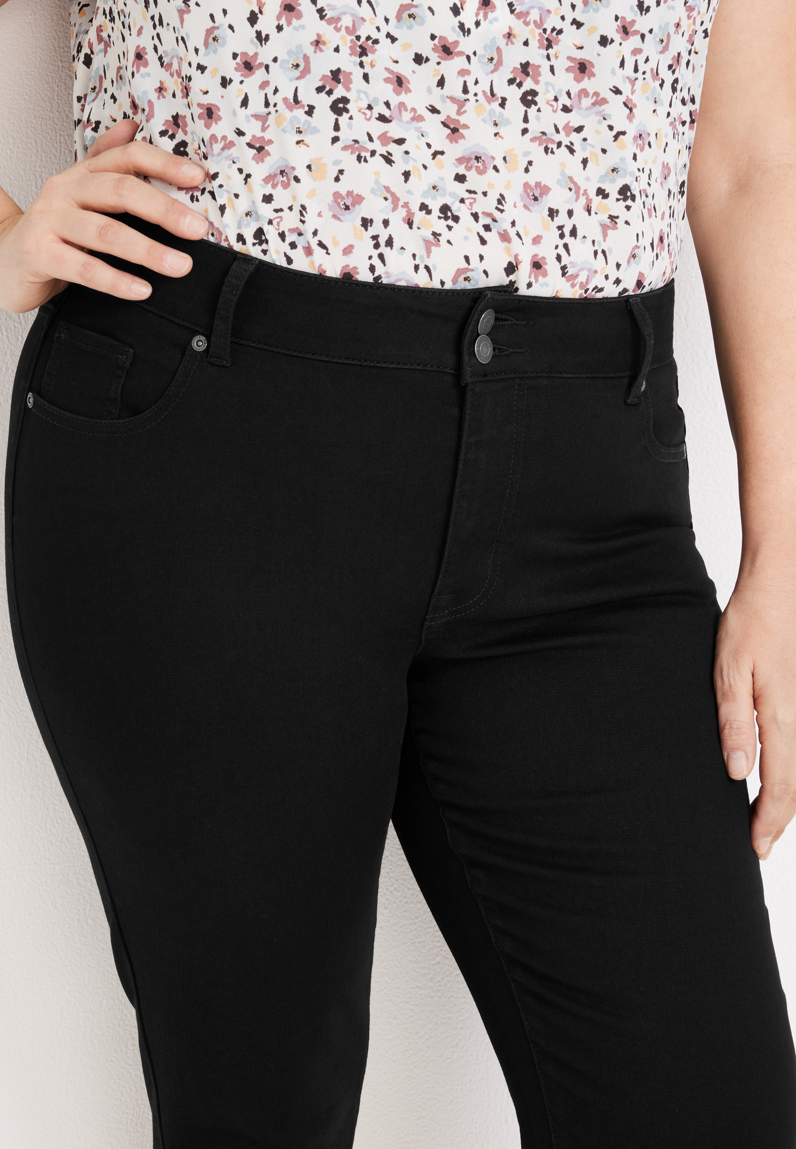 Plus Size m jeans by maurices&trade; Cool Comfort Cropped High Rise Jegging, C106, large