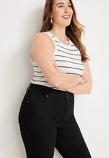 Plus Size  m jeans by maurices&trade; Cool Comfort Curvy Cropped High Rise Jegging, C106, small