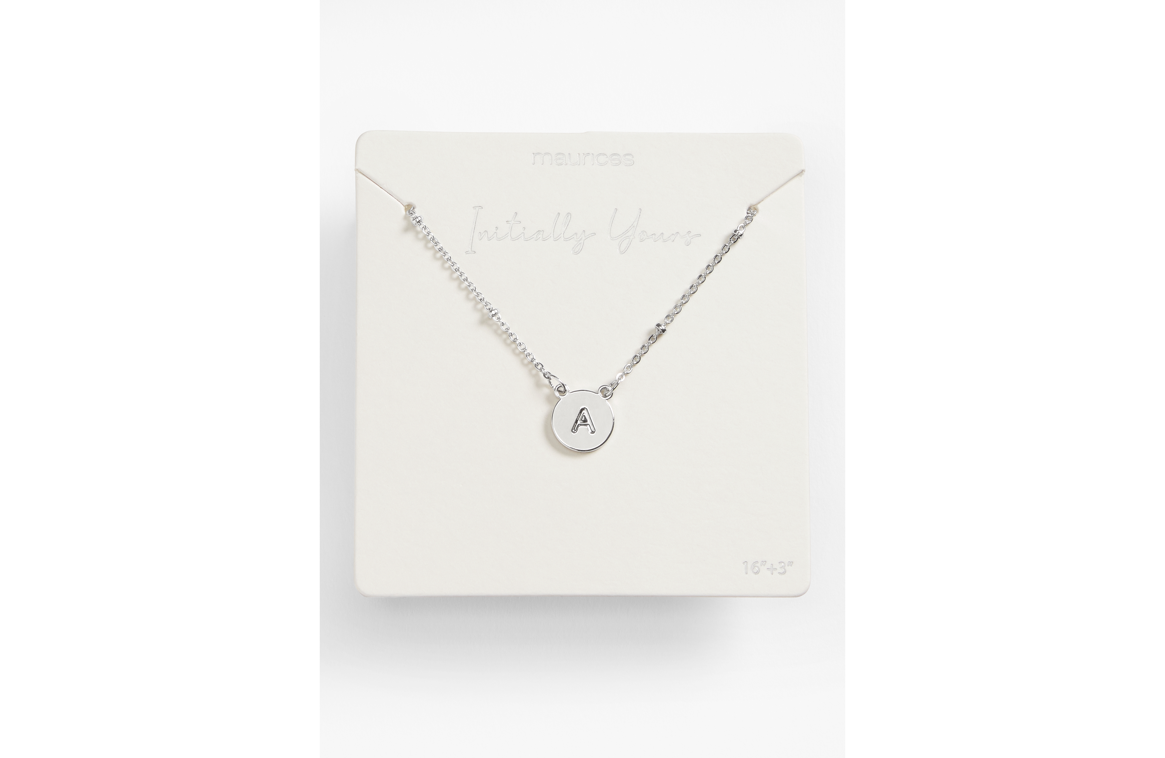 Silver Initial Necklace