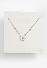 Silver Initial B Necklace, , small