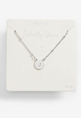 Silver Initial J Necklace, , small