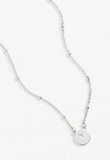 Silver Initial N Necklace, , small