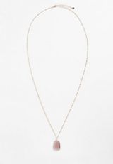 Pink Stone Pendant Necklace, , small