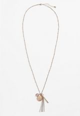 Gold Cluster Pendant Necklace, , small