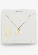 March Birthstone Necklace, , small