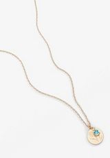 March Birthstone Necklace, , small