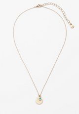March Birthstone Necklace, , small
