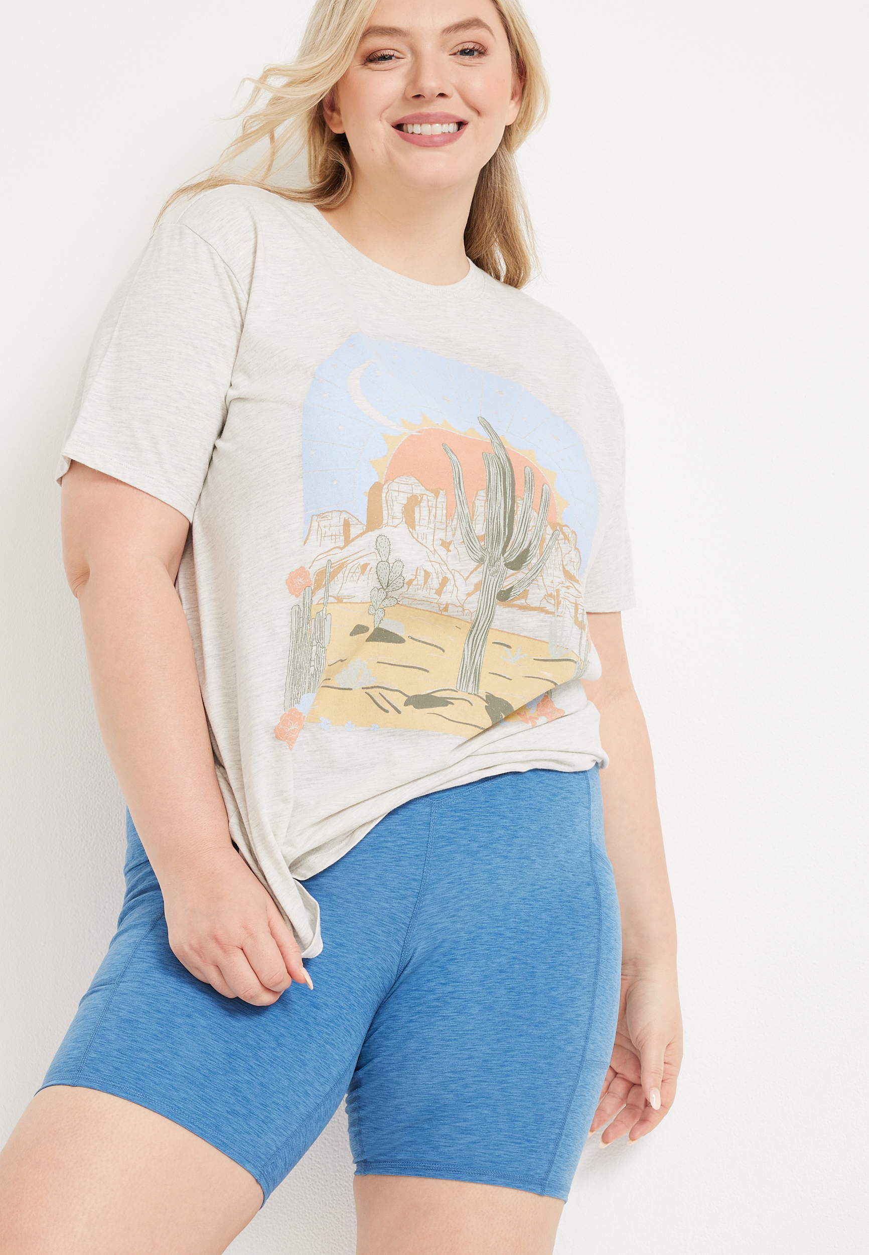 High Waisted Plus Size Bike Shorts With Pockets CFLVAEK Bike