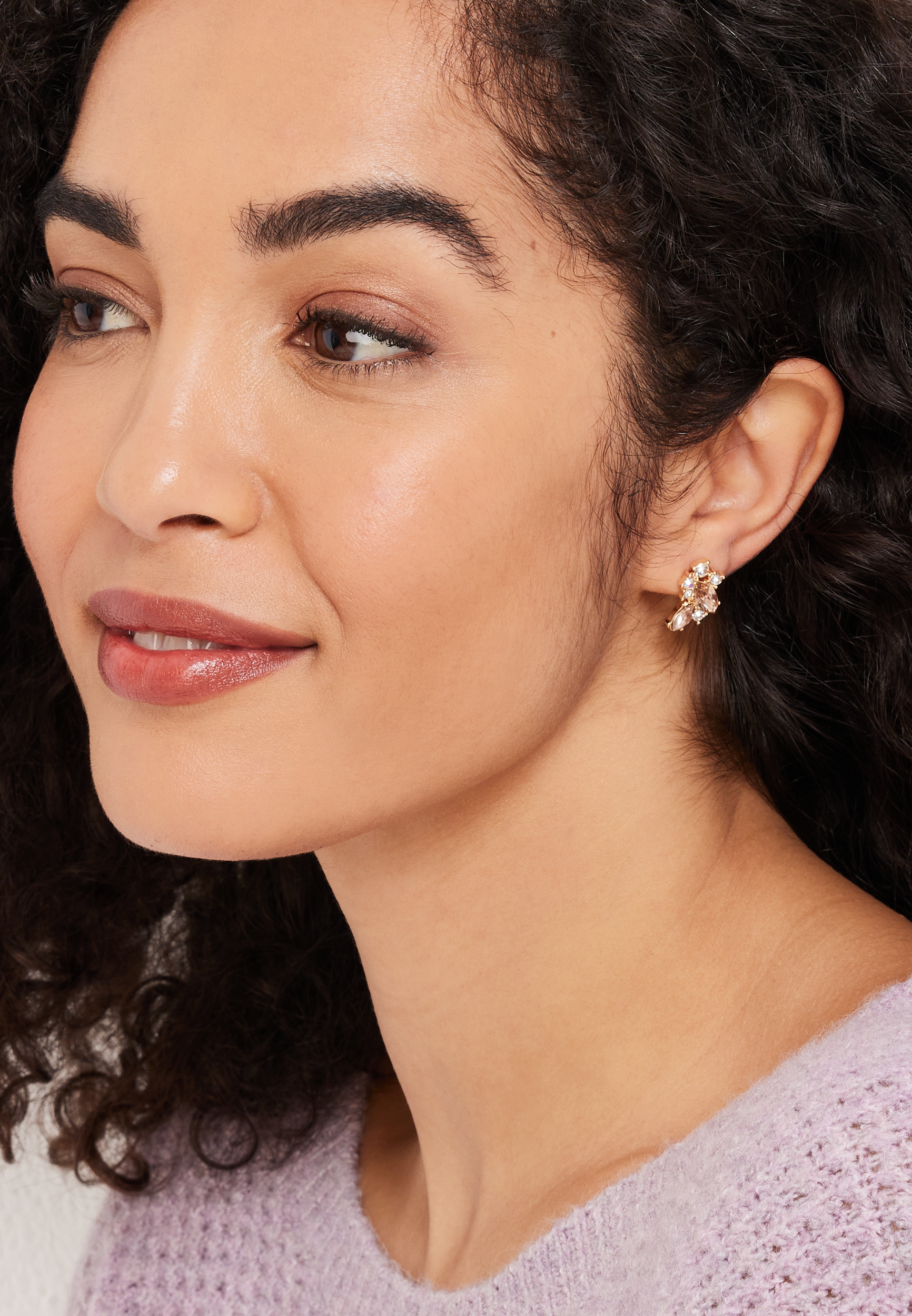 3 Pack Pearl Stud Earring Set, GOLD, large