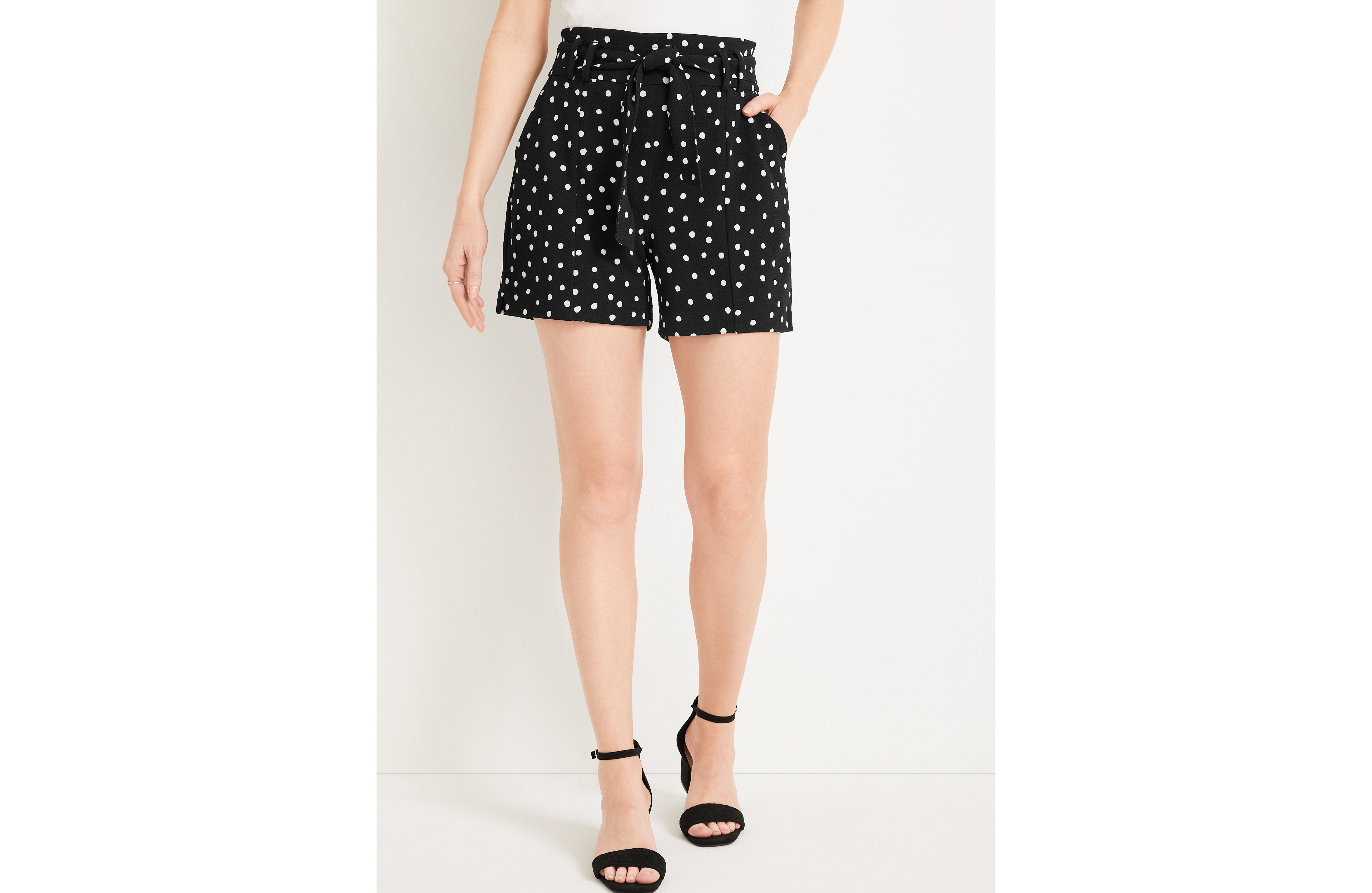 Versa High Rise Tie Waist Shorts