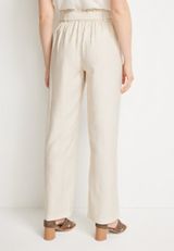 Wide Leg Tie Waist Crepe Pant, C5330, small