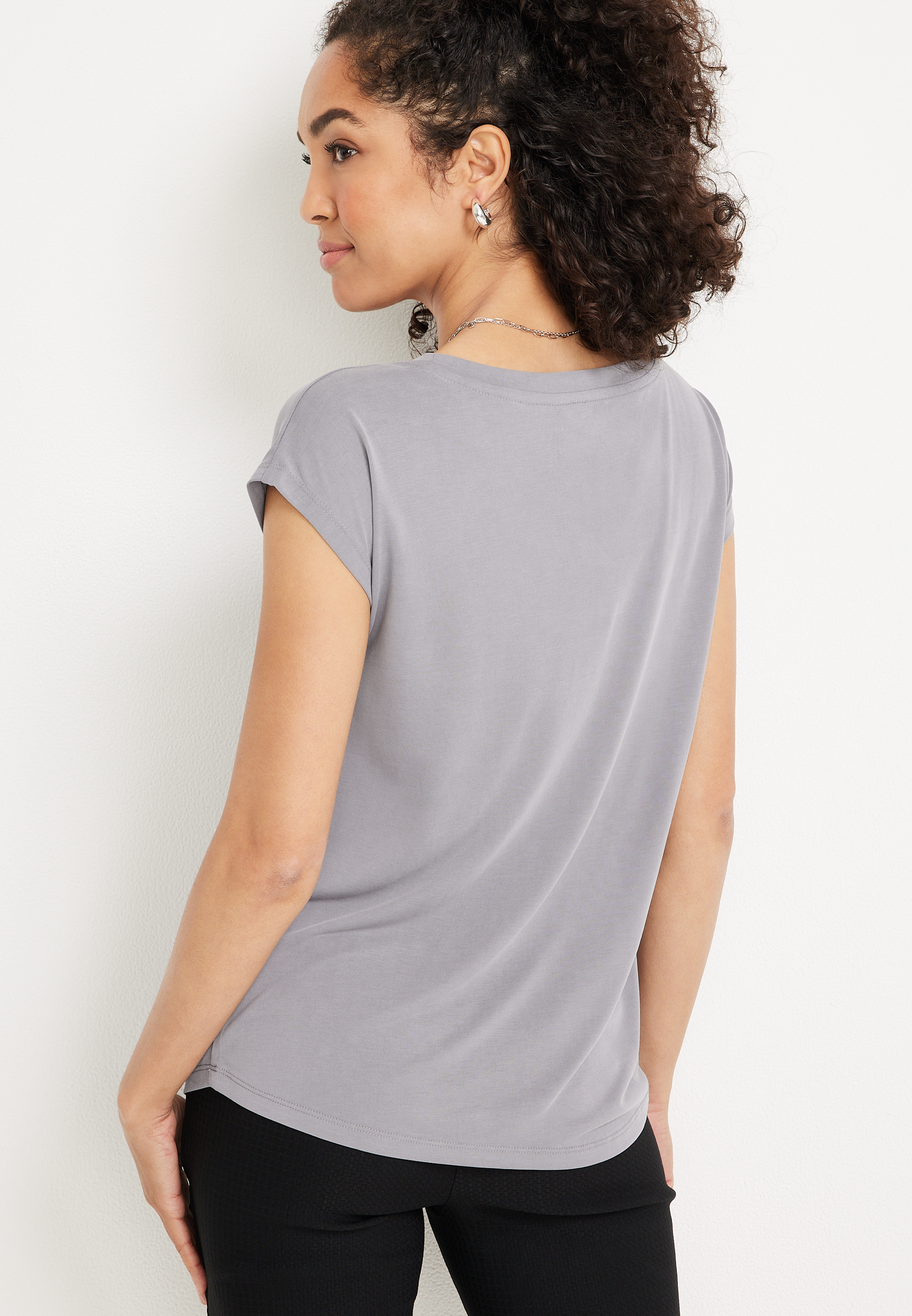 24/7 Fairhaven Solid Tee, GREY MOON, large
