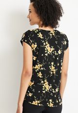24/7 Fairhaven Floral Tee, BLACK COMBO, small